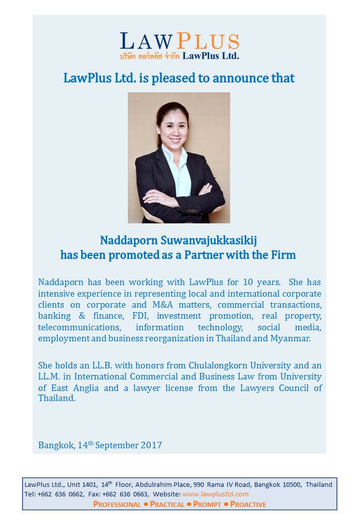 LawPlus Ltd Bangkok, Thailand Office