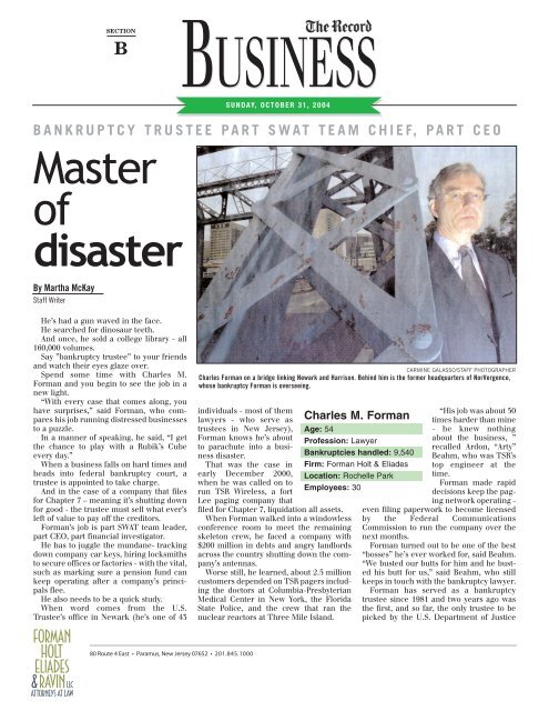 Forman Holt Attorneys At Law Paramus, NJ Office