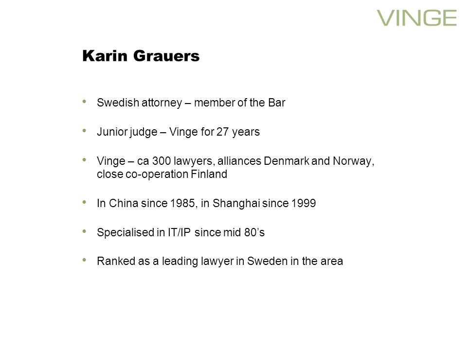 VINGE Shanghai, China Office