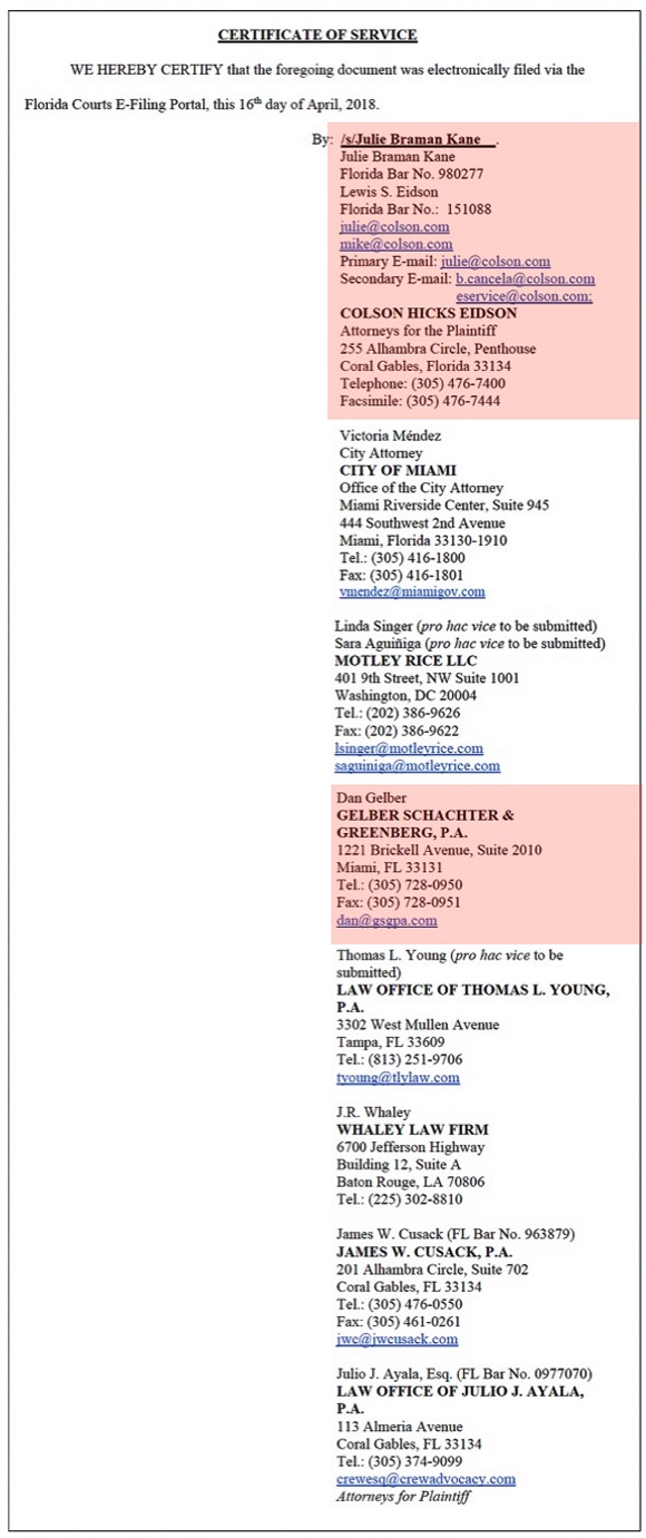 Colson, Hicks & Eidson, Attorneys At Law Coral Gables, FL Office