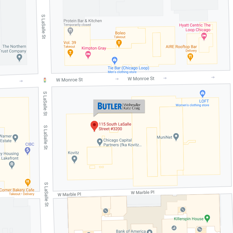 Butler Weihmuller Katz Craig, LLP Chicago, IL Office