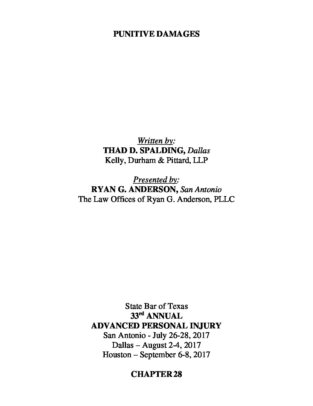 Durham, Pittard & Spalding, LLP Dallas, TX Office