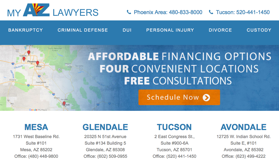 MY AZ Lawyers Glendale, AZ Office