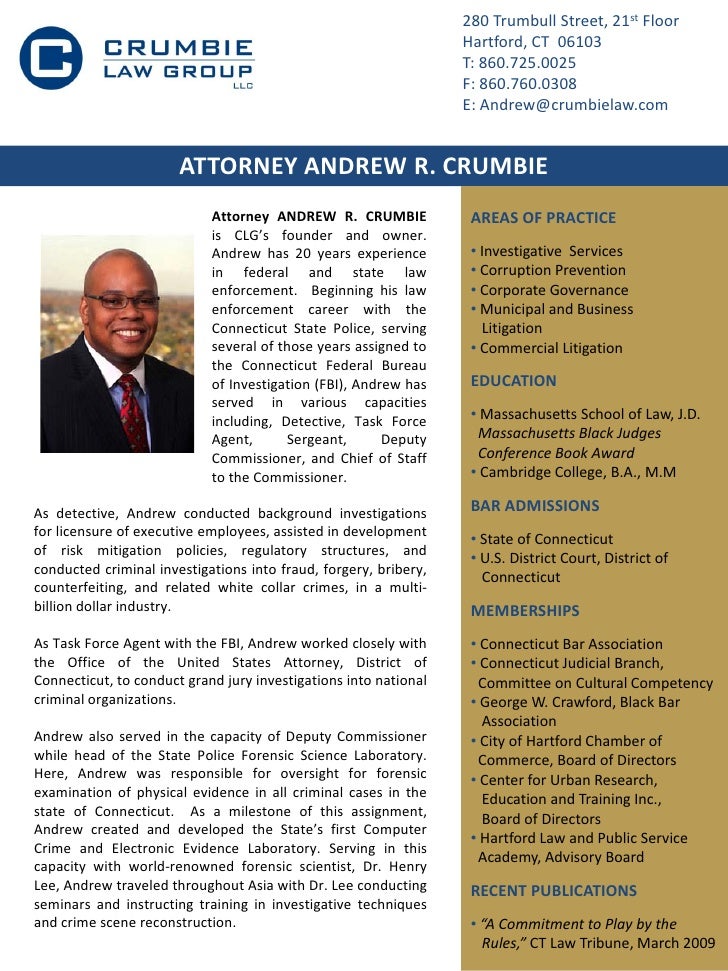 Crumbie Law Group, LLC Hartford, CT Office