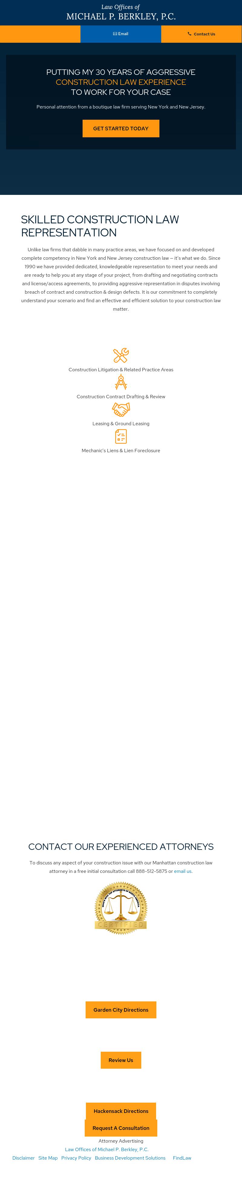 Law Offices of Michael P. Berkley, P.C Garden City,  Office