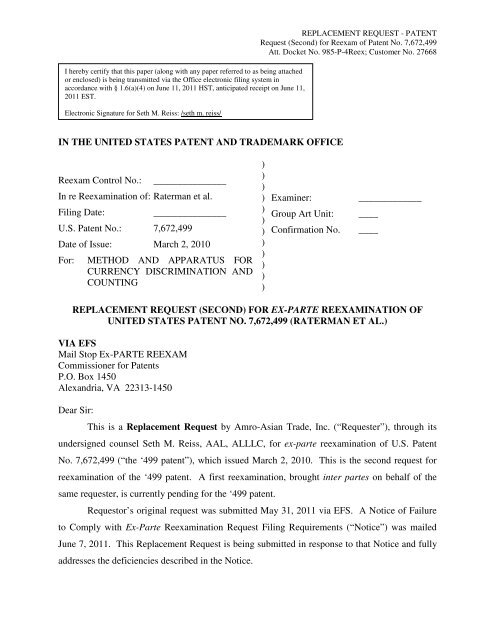Seth M. Reiss, AAL, ALLLC Honolulu,  Office