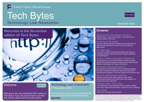 Fieldfisher LLP London, United Kingdom Office