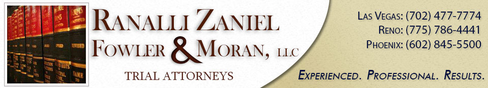 Ranalli Zaniel Fowler & Moran, LLC Henderson, NV Office