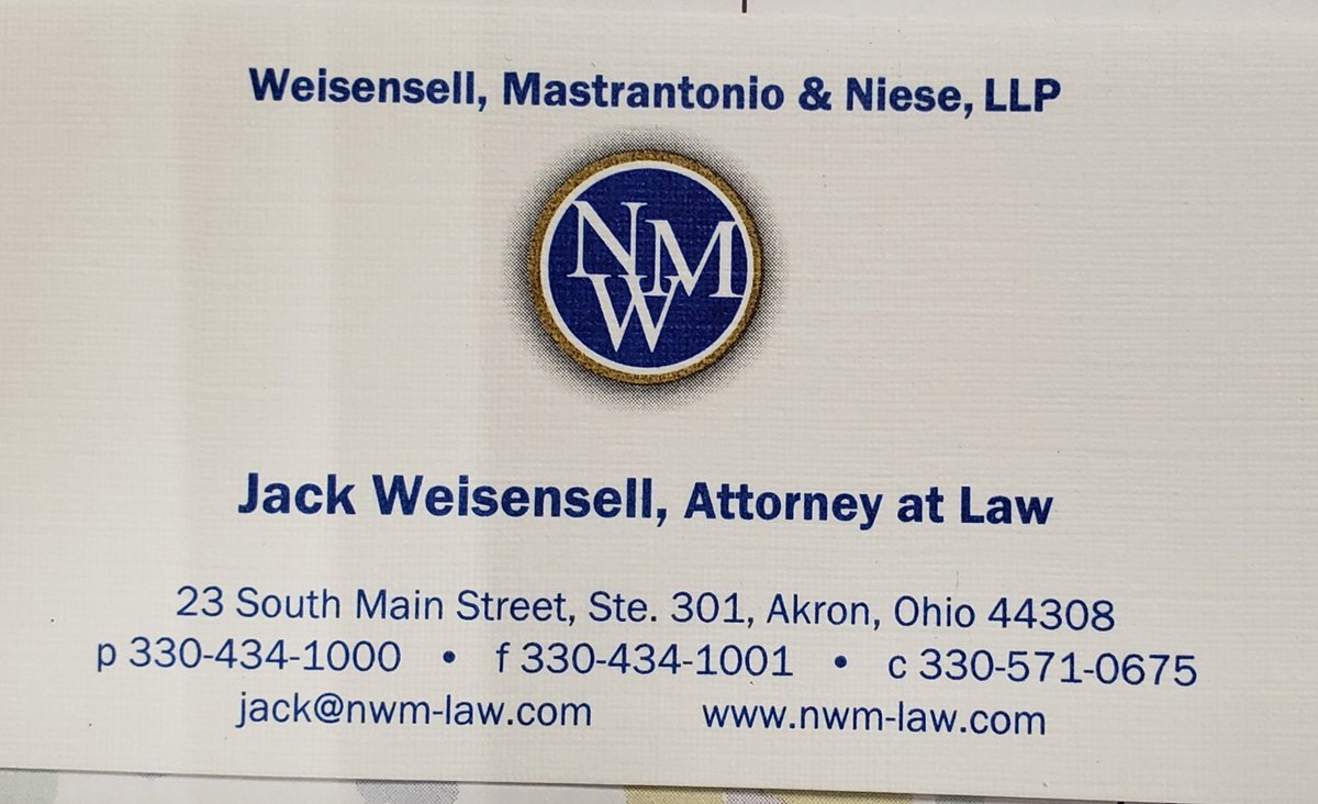 Weisensell, Mastrantonio & Niese, LLP Akron, OH Office