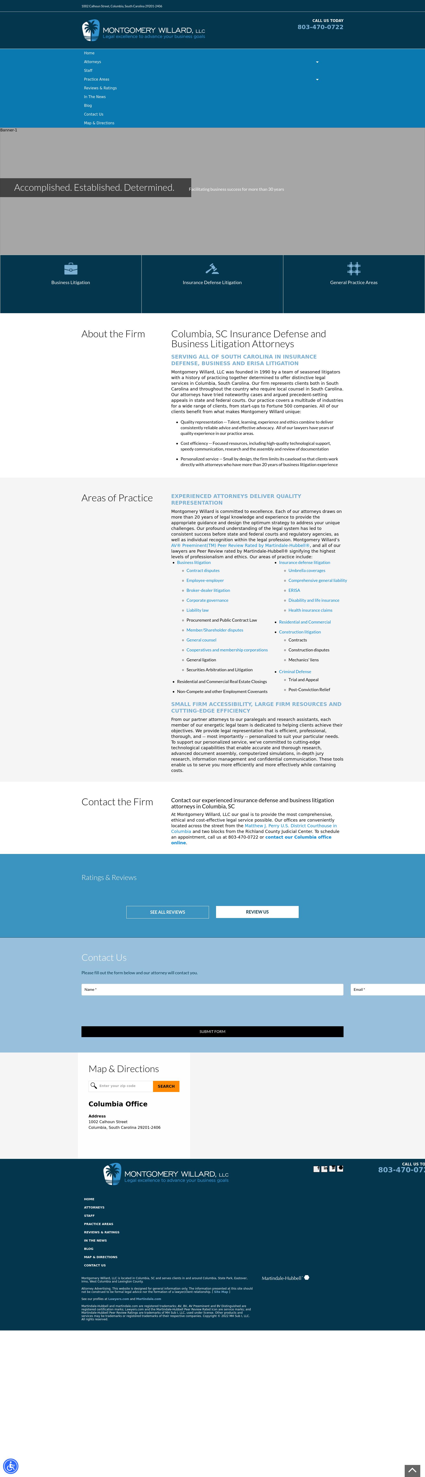 Montgomery Willard, LLC Columbia, SC Office