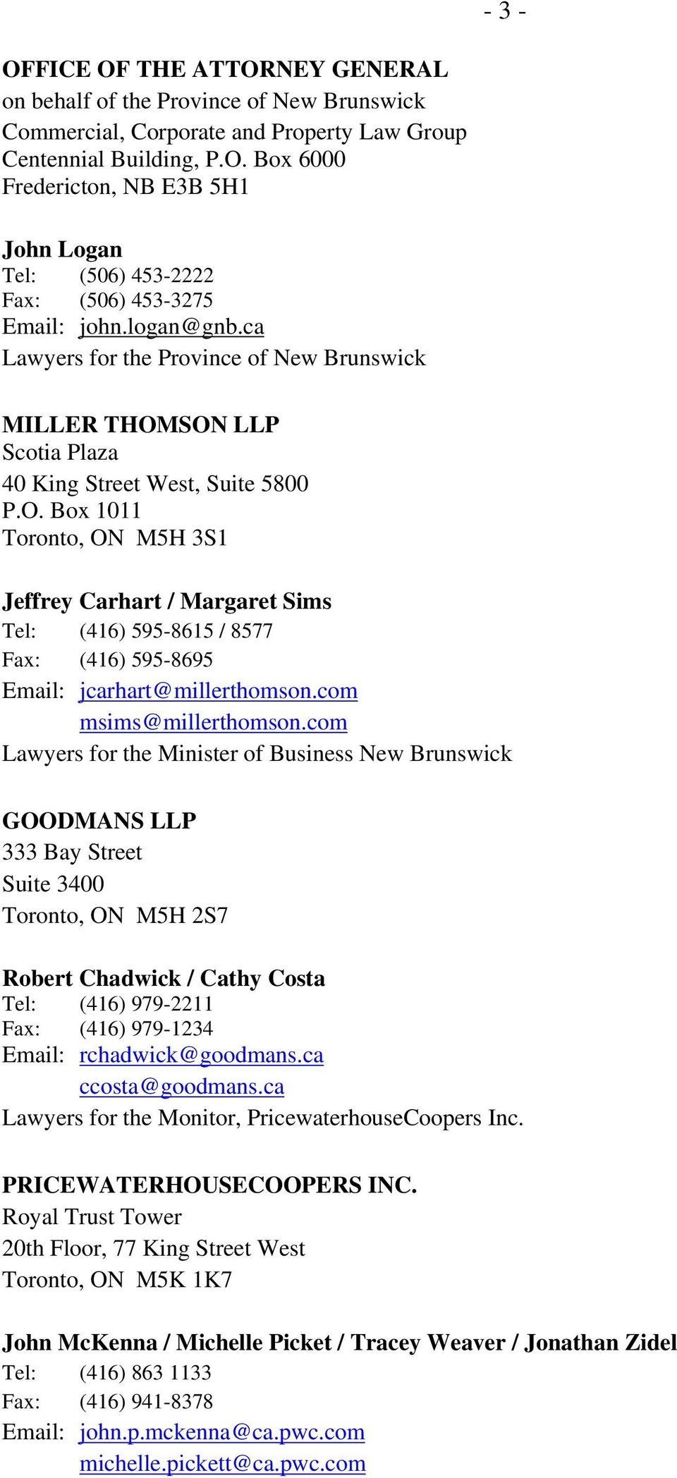 Miller Thomson LLP Toronto, Canada Office