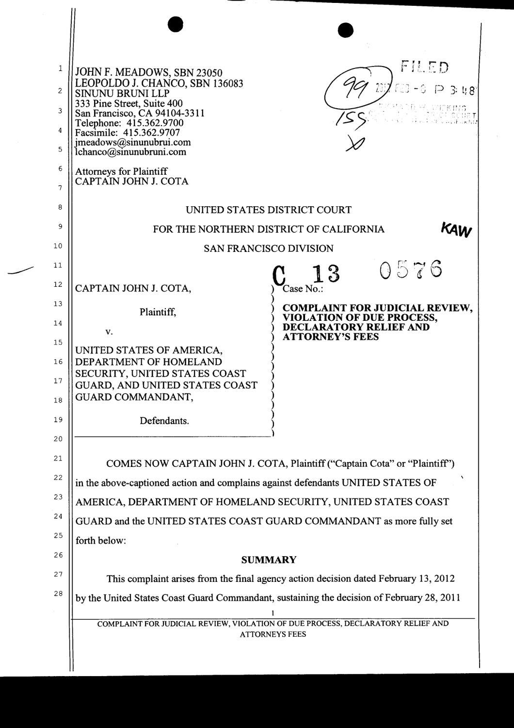 Sinunu Bruni, LLP San Francisco, CA Office