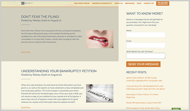 Kain & Scott Eden Prairie, MN Office