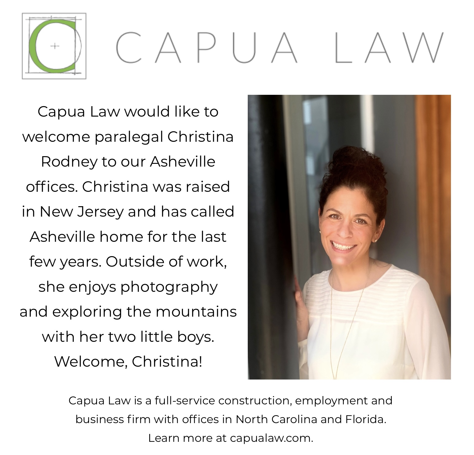 Capua Law Firm Asheville,  Office