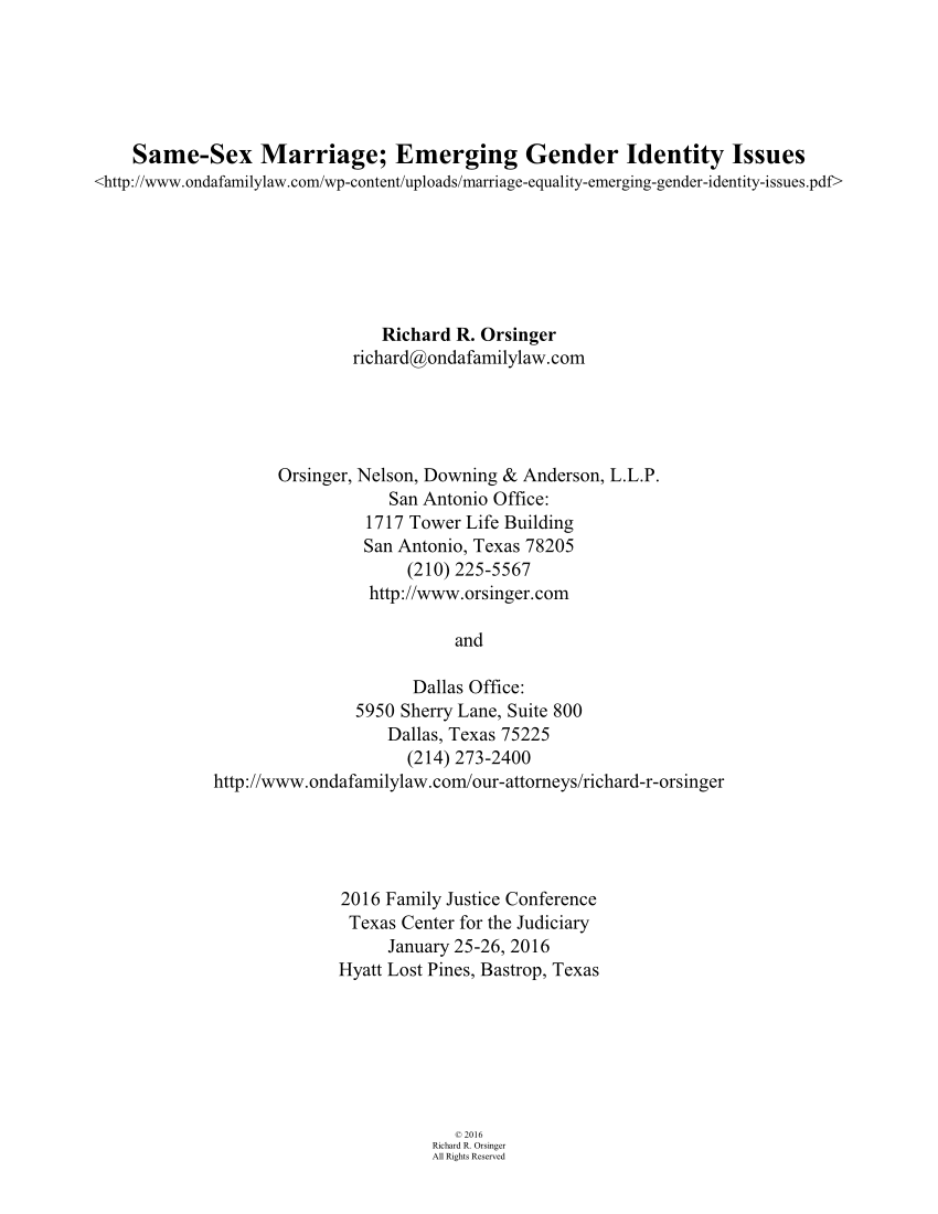 Orsinger, Nelson, Downing & Anderson, LLP San Antonio, TX Office