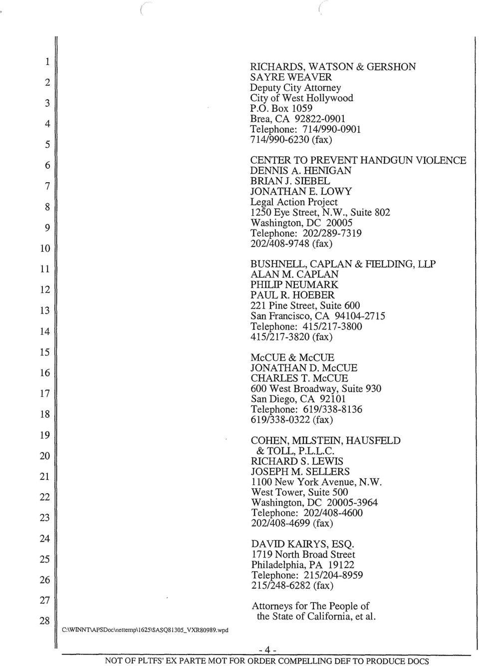 Cohen Milstein Sellers & Toll PLLC Washington, DC Office