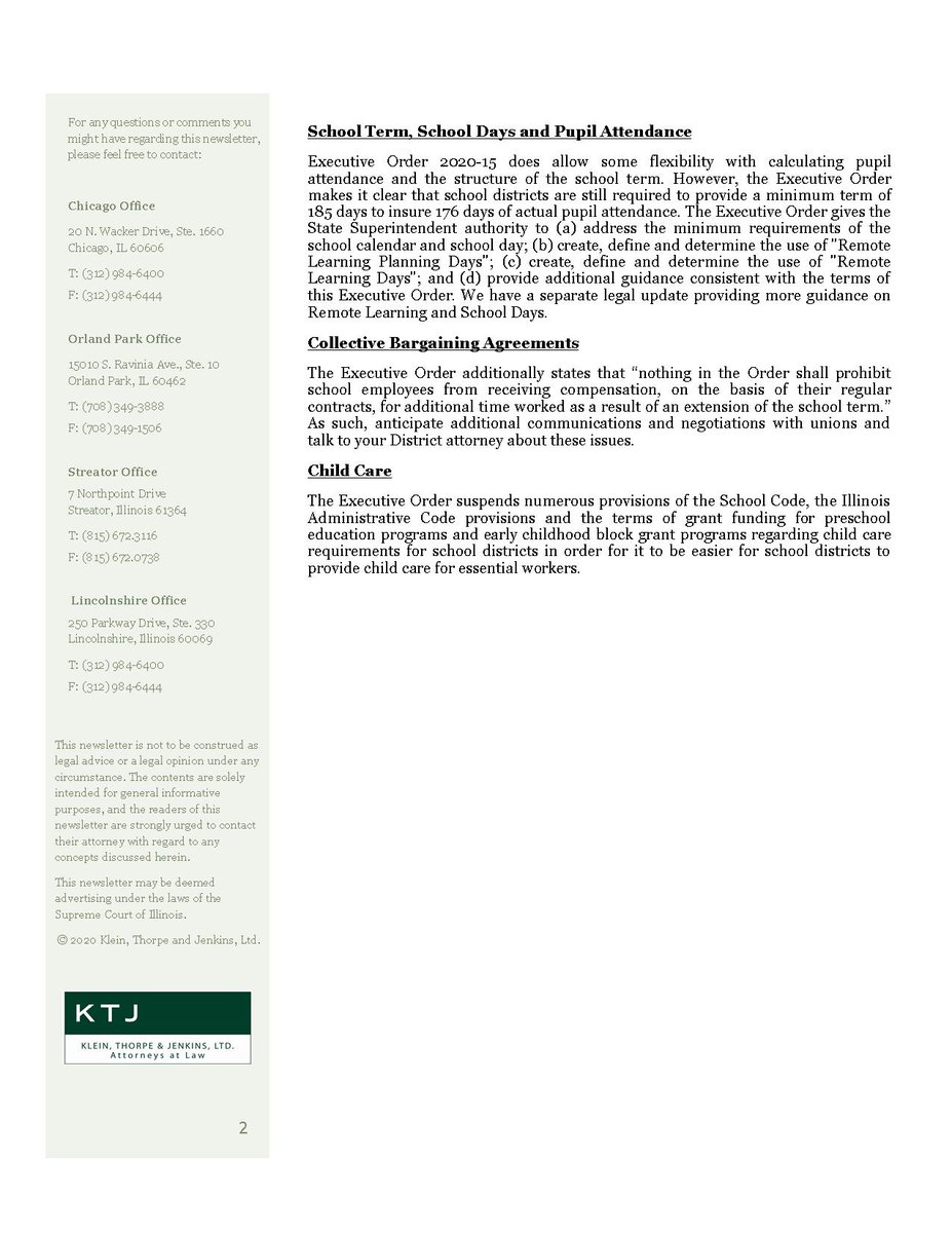 Klein, Thorpe & Jenkins, Ltd Orland Park, United States Office