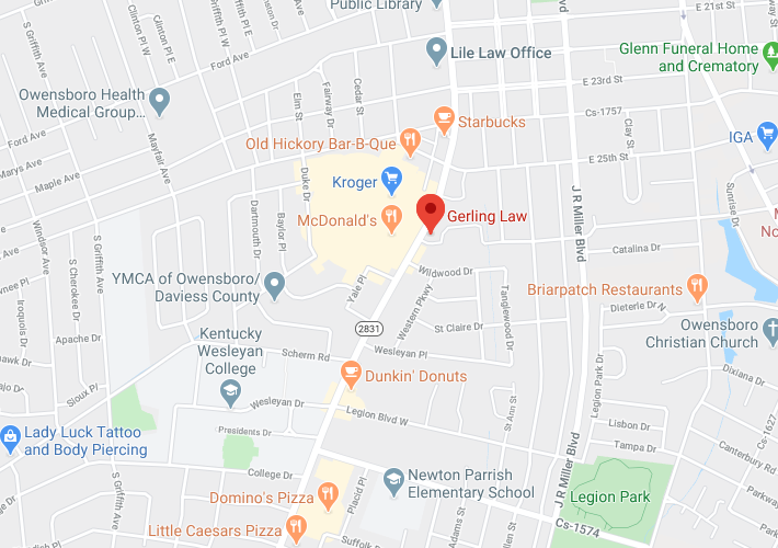 Gerling Law, Injury Attorneys Owensboro, KY Office