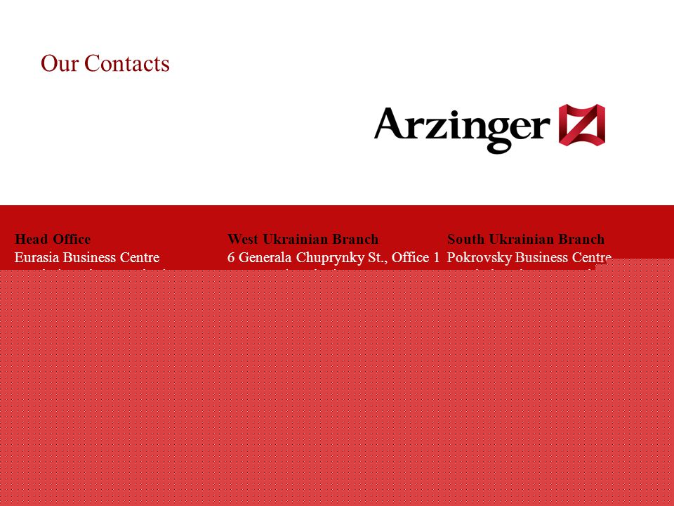 Arzinger Kiev, Ukraine Office