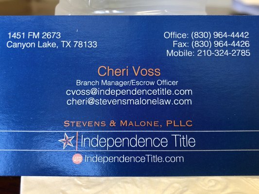 Stevens & Malone, PLLC Canyon Lake, TX Office