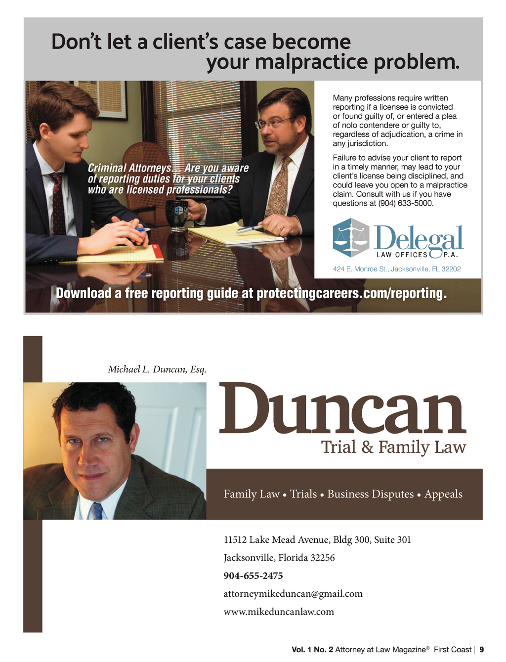 Delegal Law Offices, PA Jacksonville, FL Office