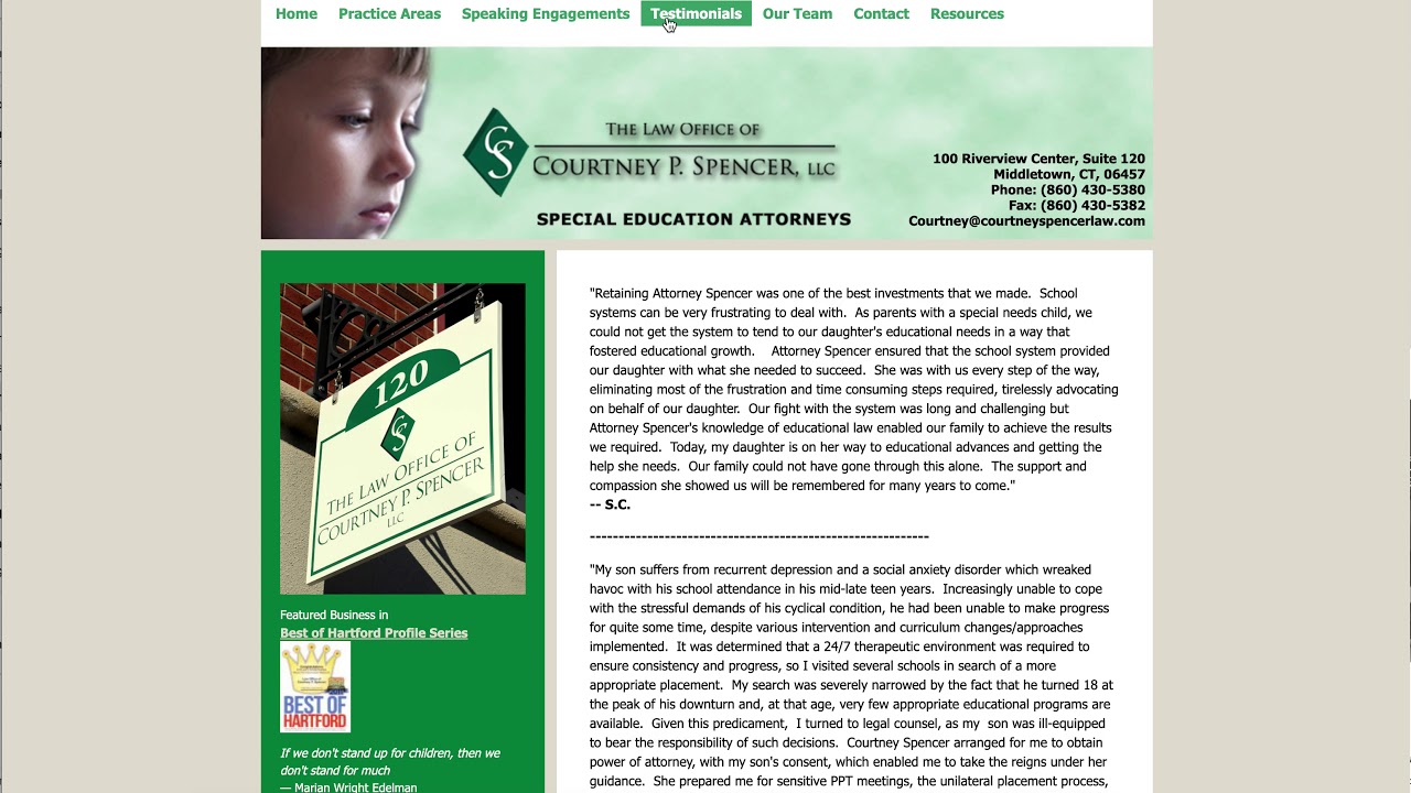 Law Office of Courtney Spencer, LLC Middletown, CT Office