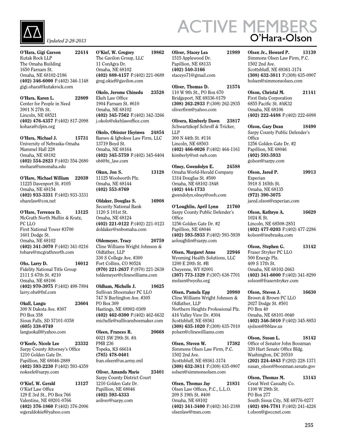 Simmons, Olsen Law Firm, PC Scottsbluff, NE Office