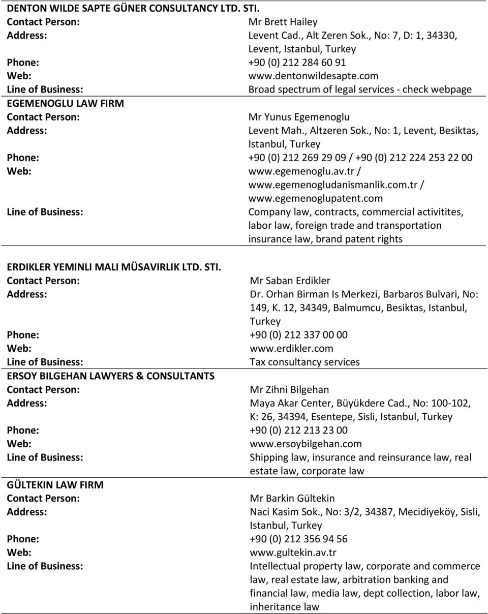 Paksoy & Co Istanbul, Turkey Office