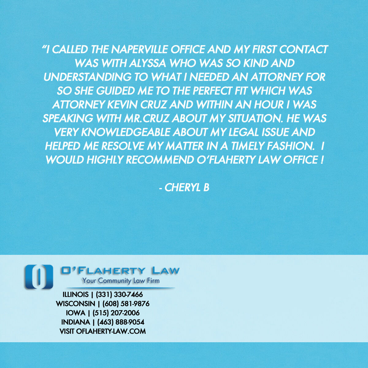 O'Flaherty Law Downers Grove, IL Office