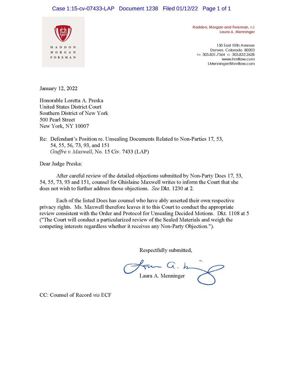 Haddon, Morgan and Foreman P.C Denver, CO Office