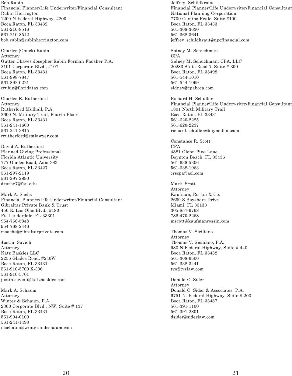 Donald C. Sider & Associates, PA Boca Raton, FL Office