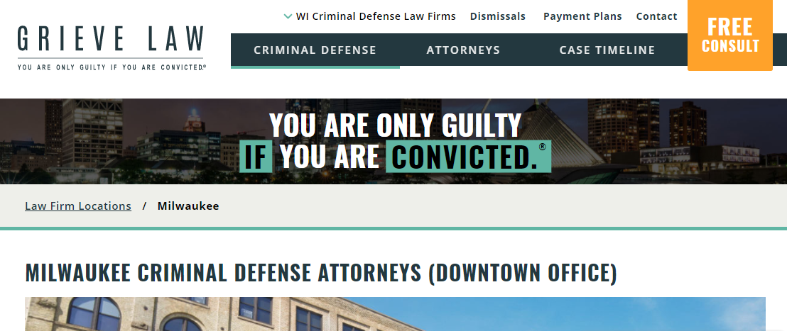 Grieve Law Milwaukee, WI Office