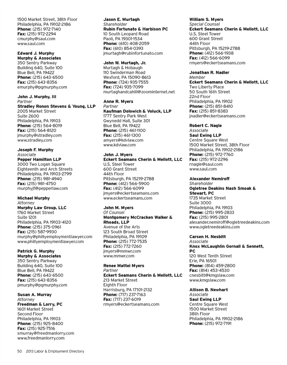 Reger Rizzo & Darnall LLP King of Prussia, PA Office