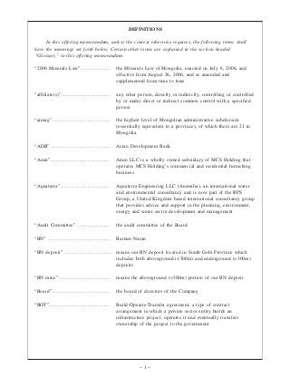 Economic & Legal Consultancy LLC Ulaanbaatar, Mongolia Office