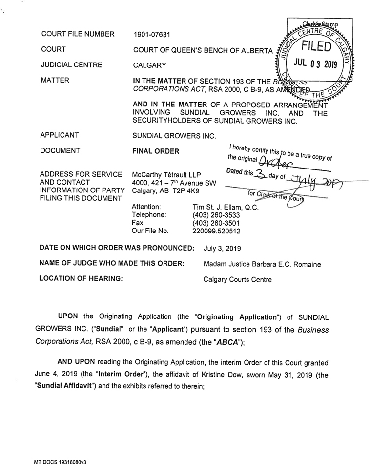 McCarthy Tetrault LLP Calgary, Canada Office