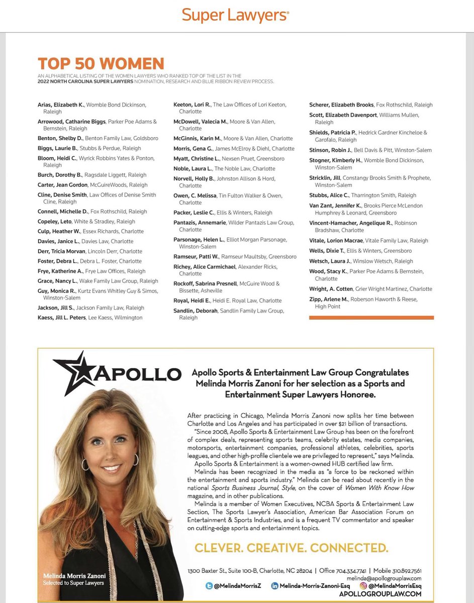 Apollo Sports & Entertainment Law Group Charlotte,  Office