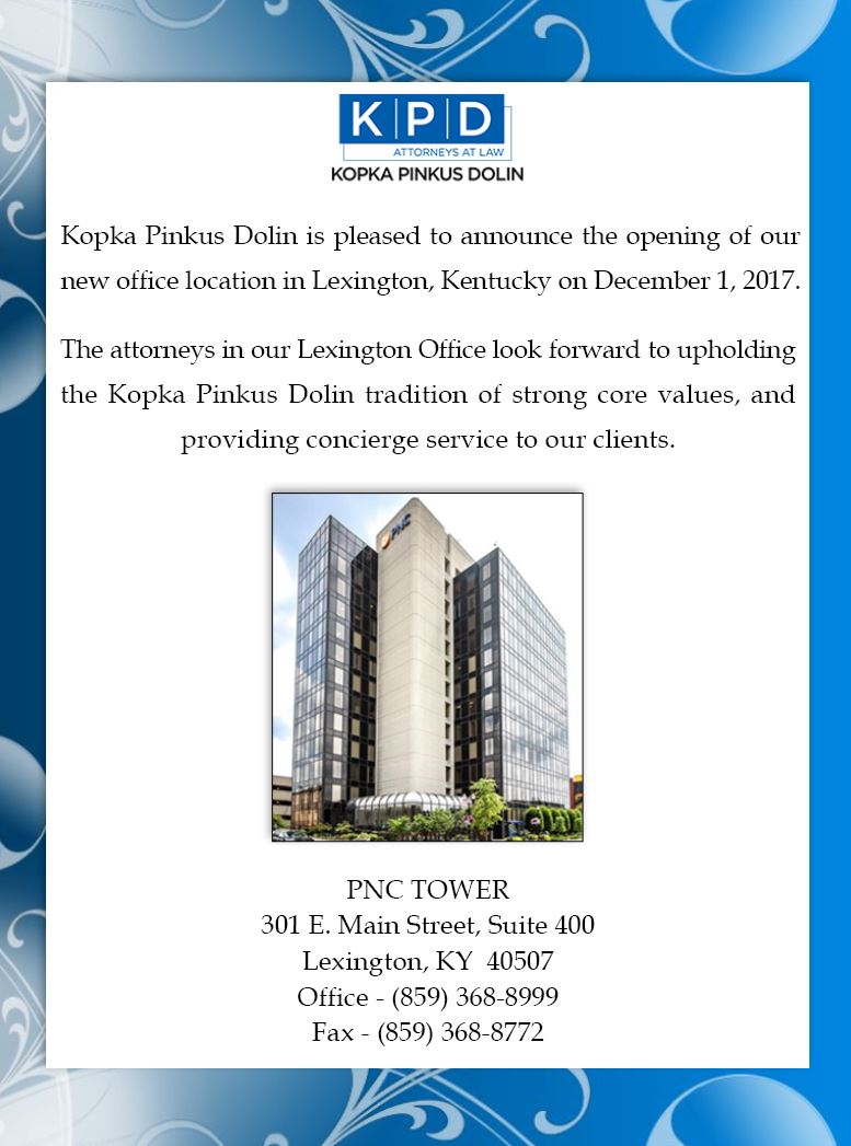 Kopka Pinkus Dolin Attorneys at Law Chicago, IL Office