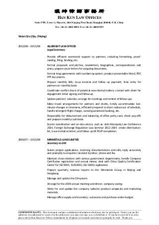 Han Kun Law Offices Shanghai, China Office