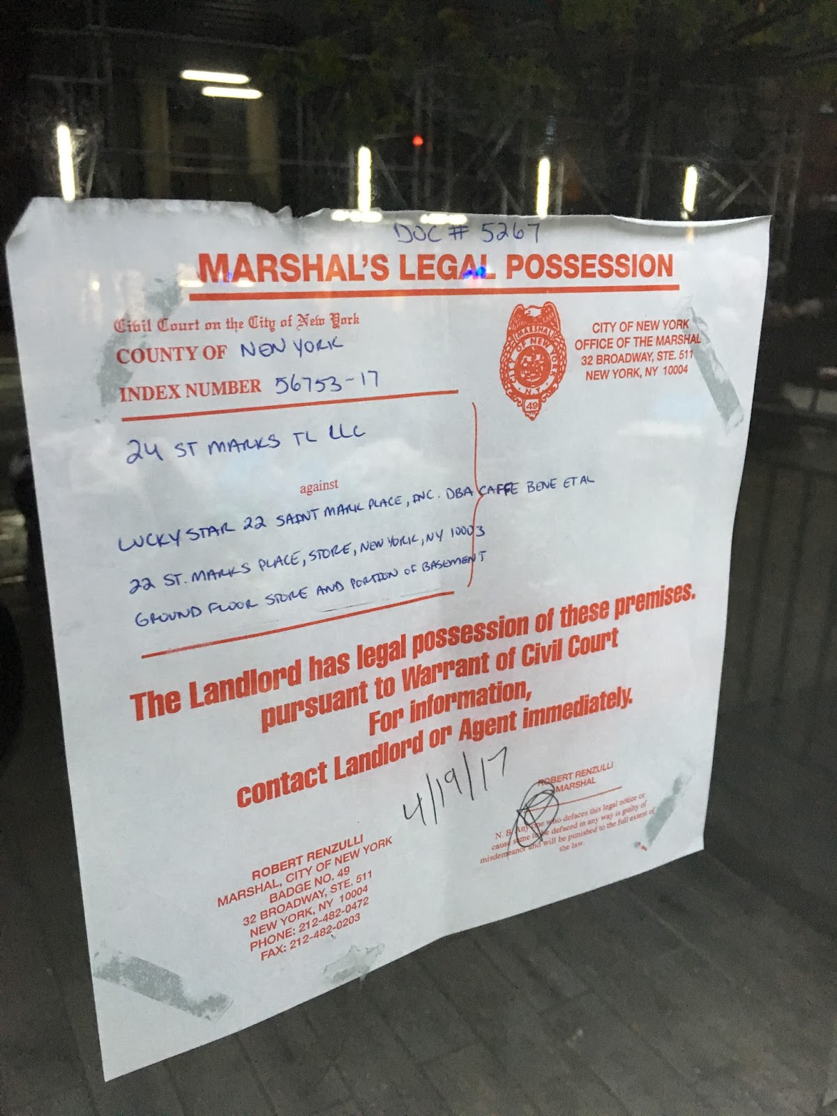 Renzulli Law Firm LLP New York City, NY Office