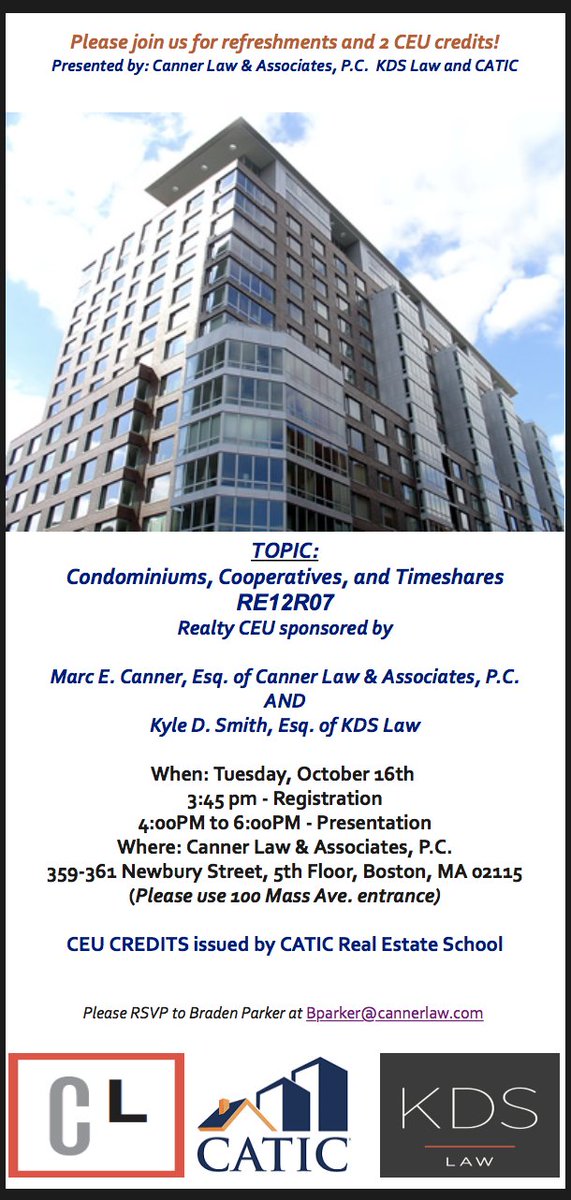 Canner Law & Associates, P.C Boston, MA Office