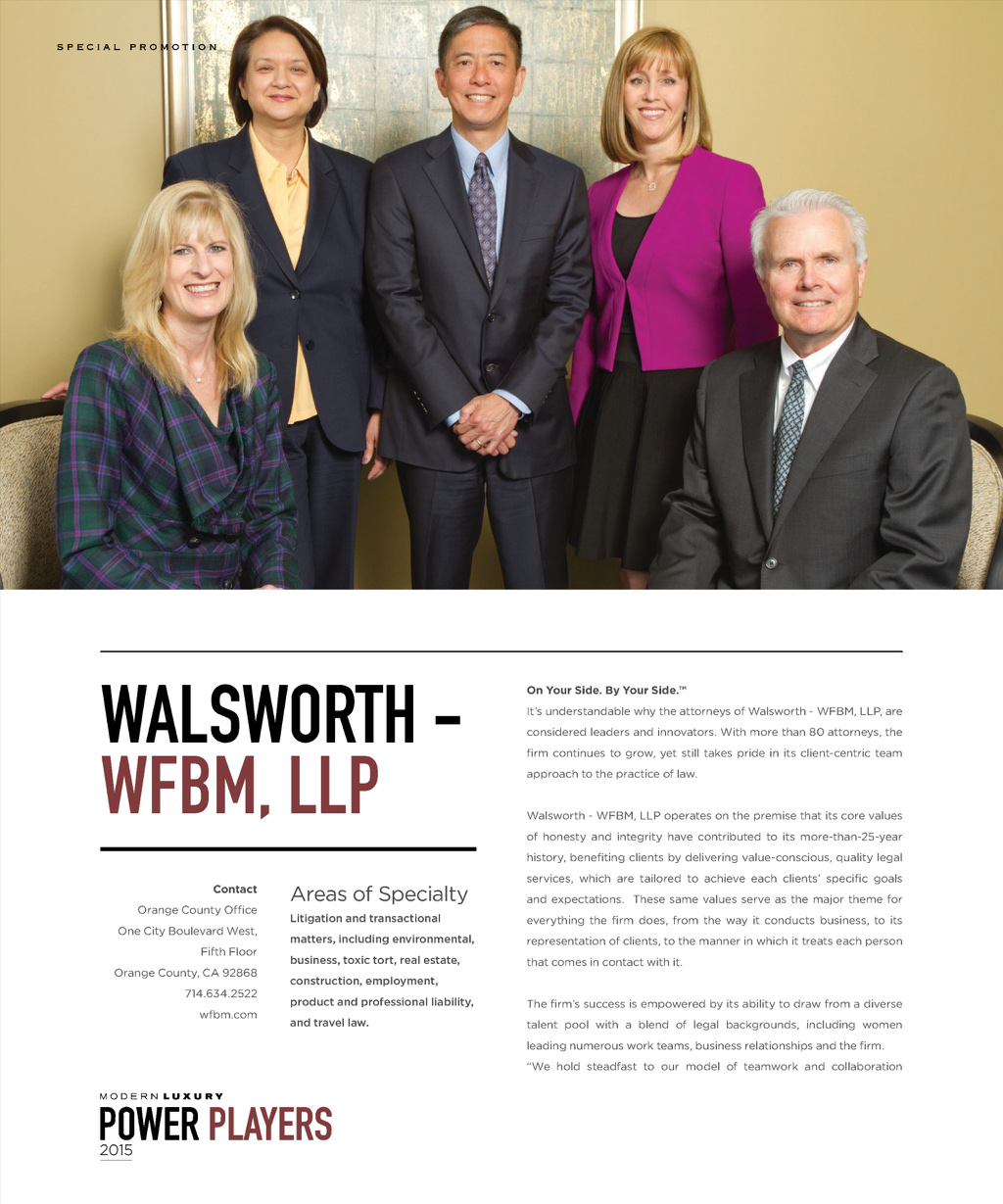 WFBM, LLP Orange, CA Office