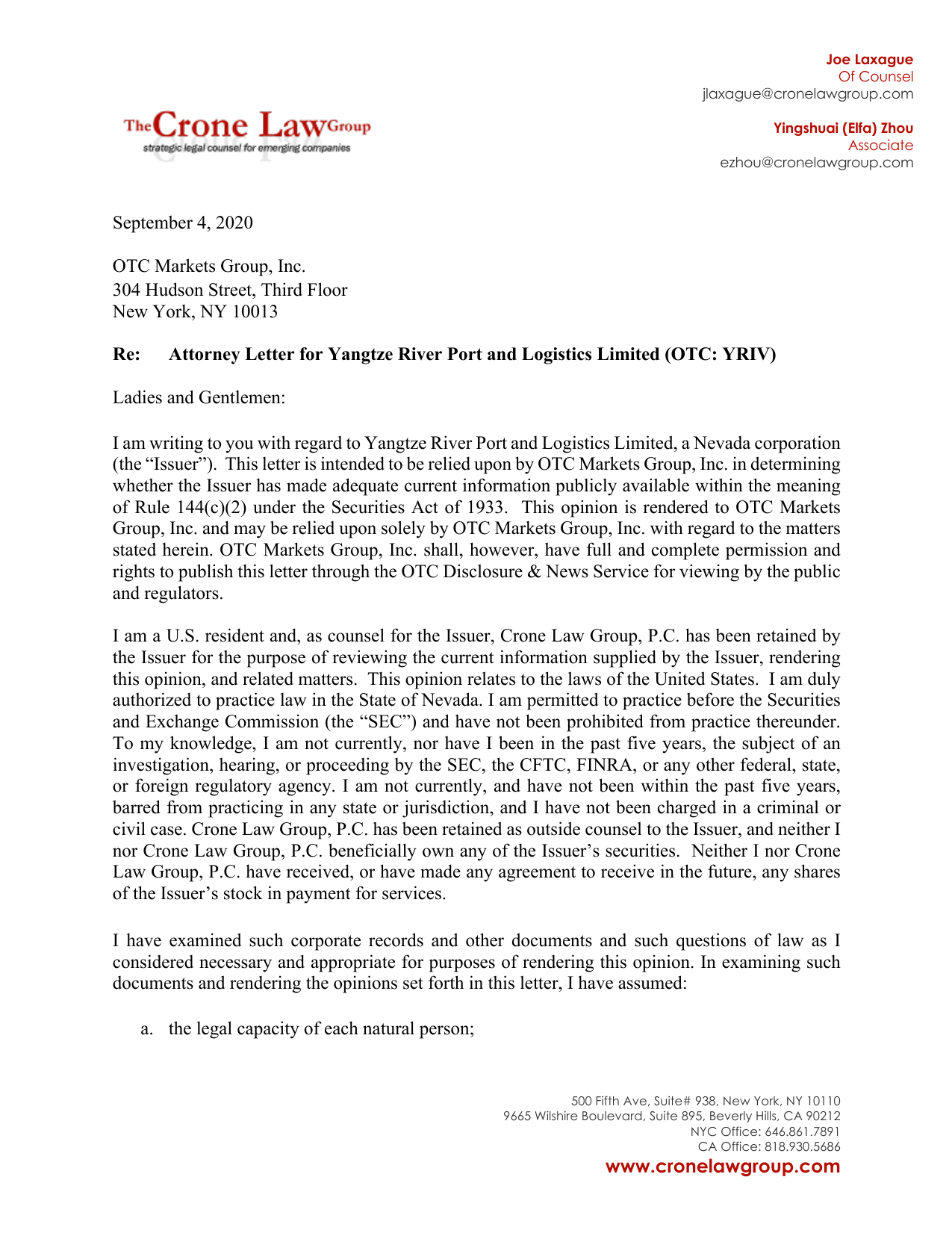 Crone Law Group Beverly Hills, CA Office