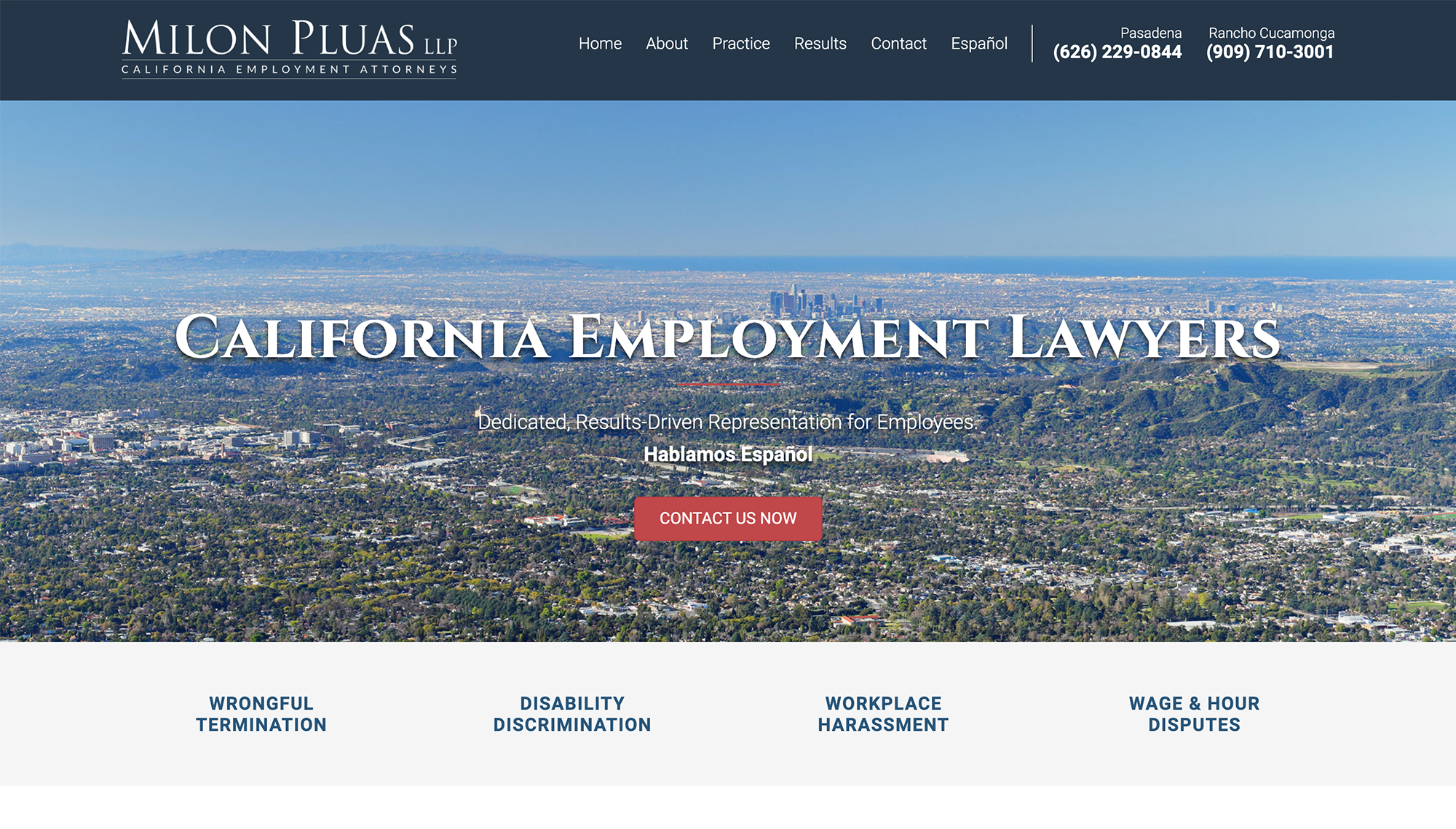 Milon Pluas LLP Pasadena,  Office