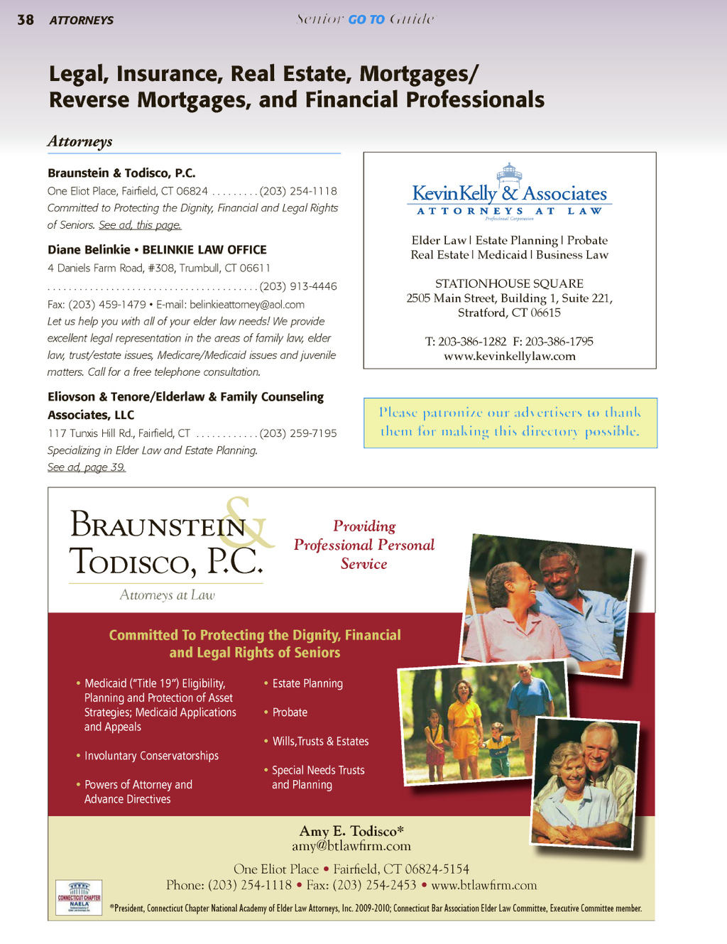 Braunstein and Todisco, PC Fairfield, CT Office