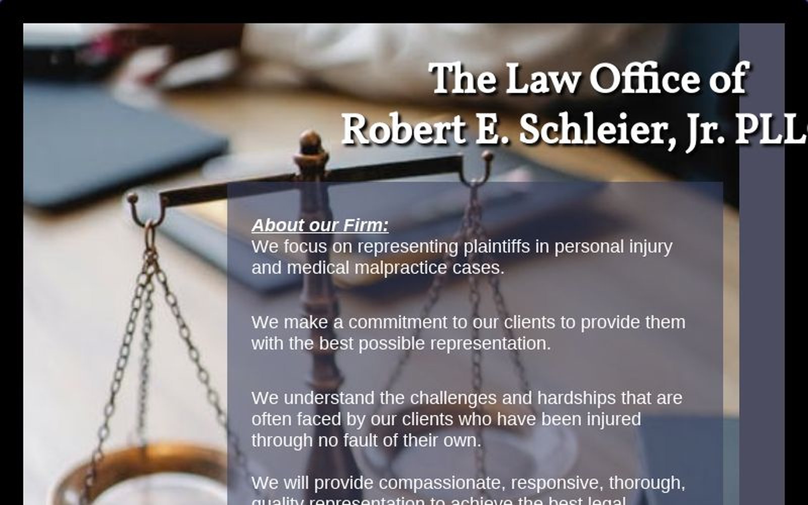 The Law Office of Robert E. Schleier, Jr. PLLC Huntington,  Office