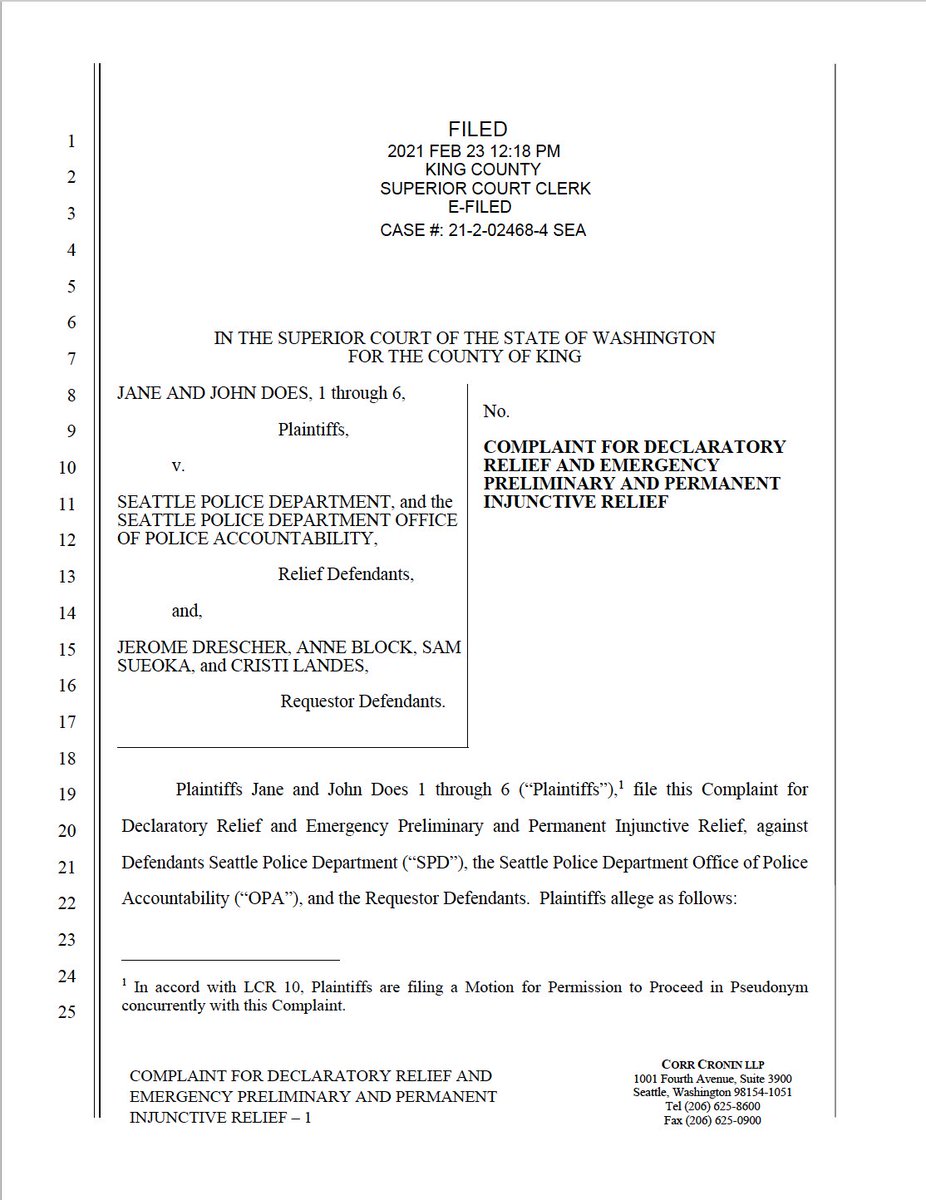 Corr Cronin LLP Seattle, WA Office