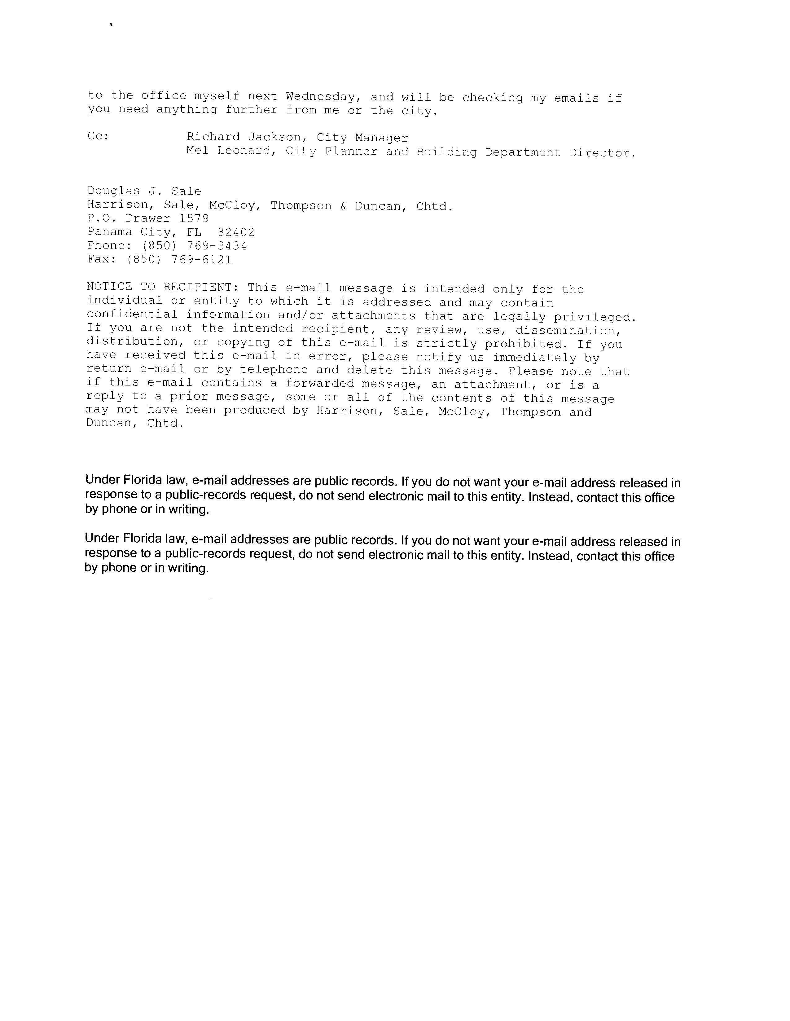 Harrison Sale McCloy Panama City, FL Office