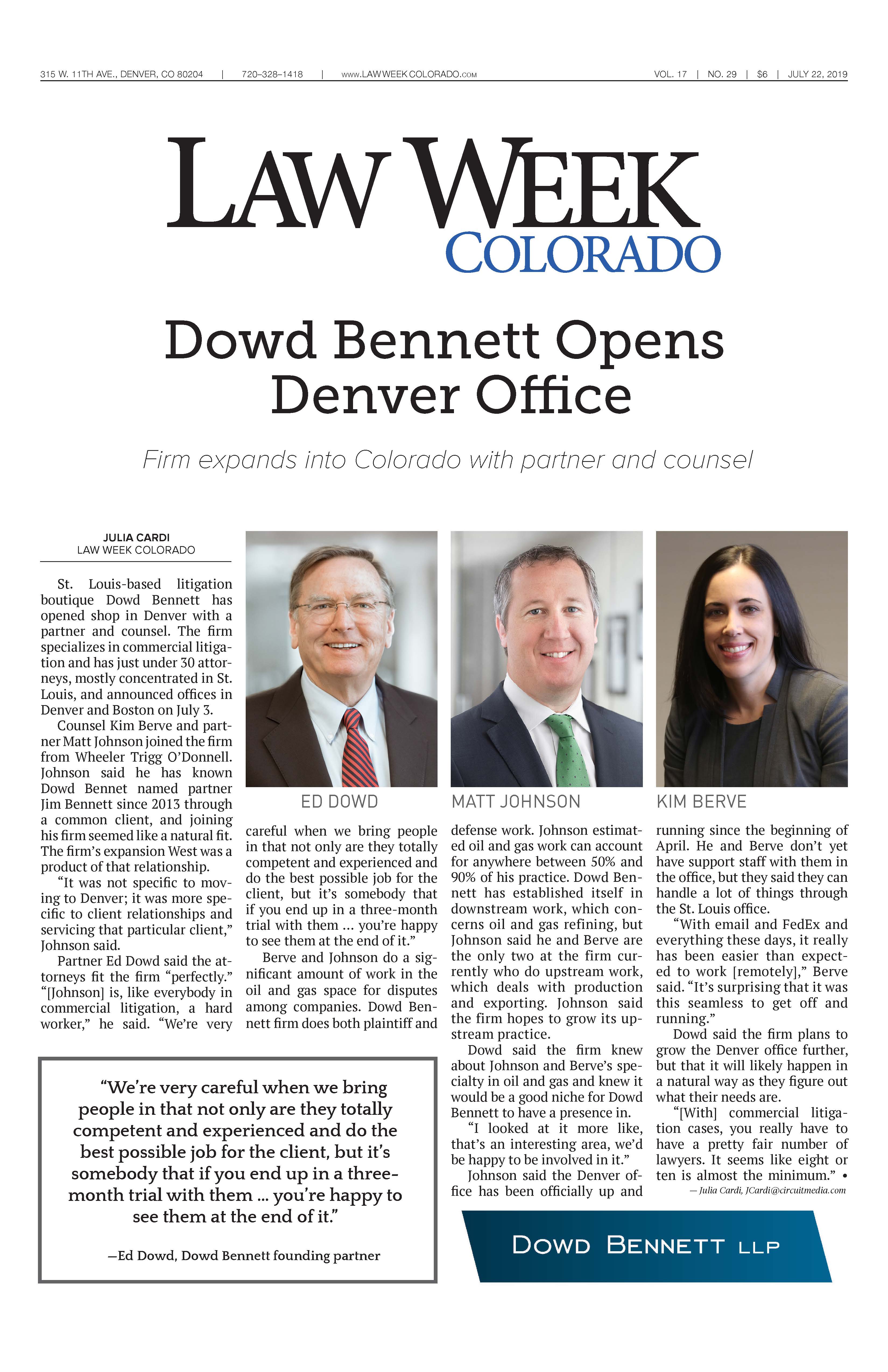 Dowd Bennett LLP Denver, CO Office