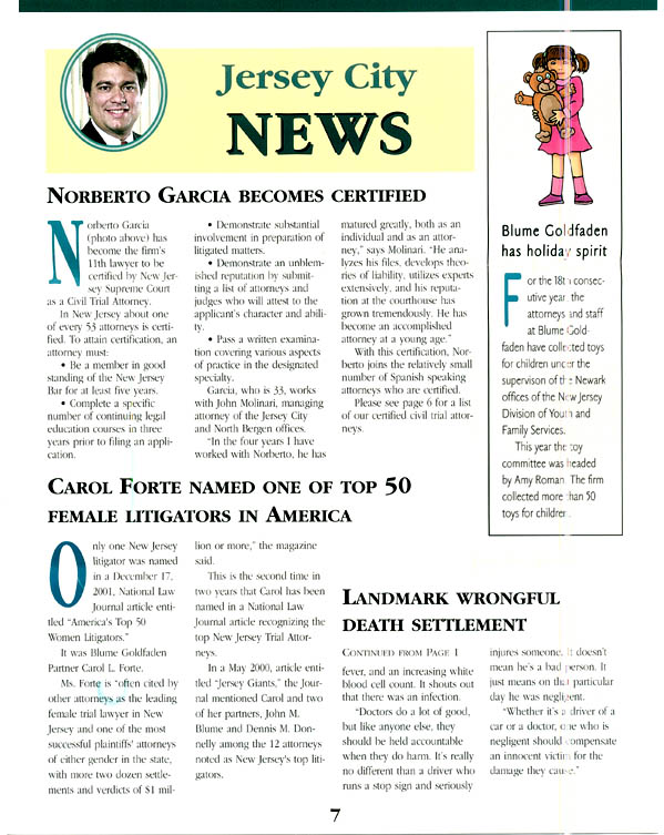 Blume Forte Fried Zerres & Molinari North Bergen, NJ Office