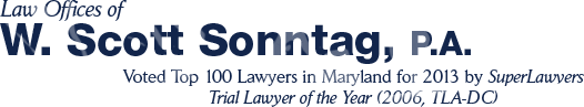 Law Offices of W. Scott Sonntag, P.A. Attorney At Law Columbia, MD Office